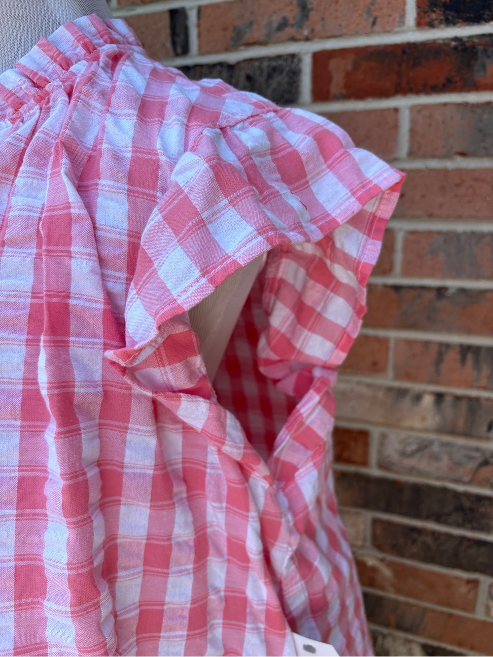 Time and Tru Ruffle Collar Dress with Flutter Sleeves (NWT) - Picture 3 of 6